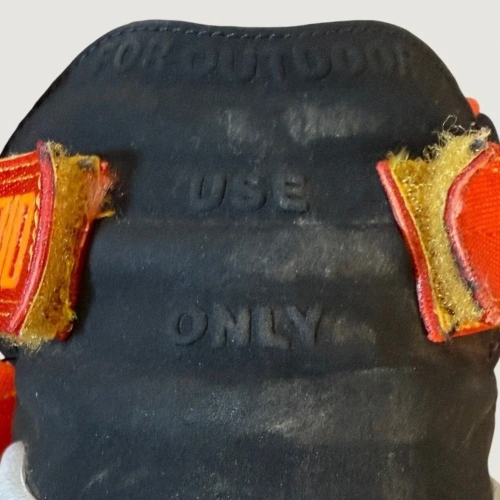 Nike Air Raid Rayguns Black Gold Orange Vintage For Outdoor Use Only Mens 8